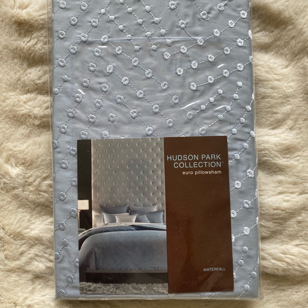 Hudson Park Waterfall Euro Sham Pillow Cover